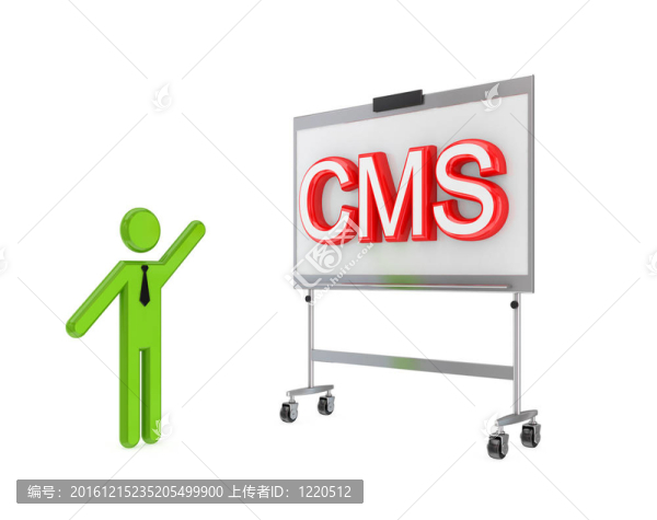 用掛圖和字大CMS三維小的人。
