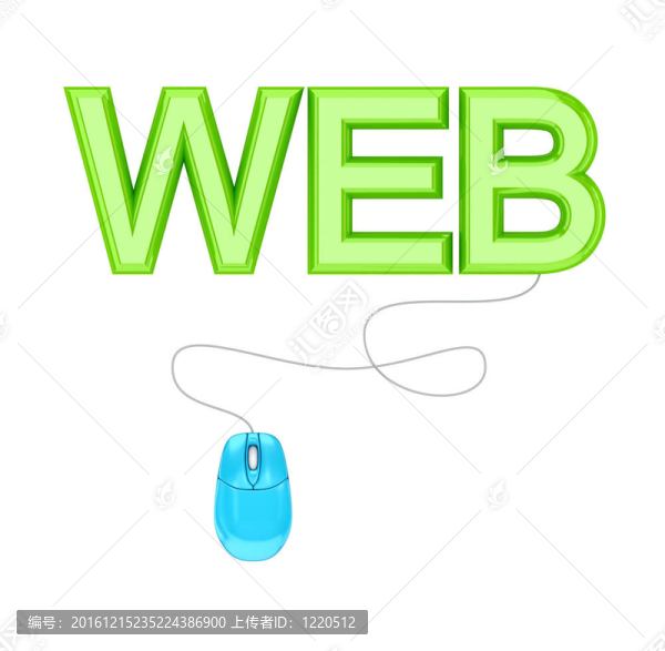 電腦鼠標和綠色字網(wǎng)。