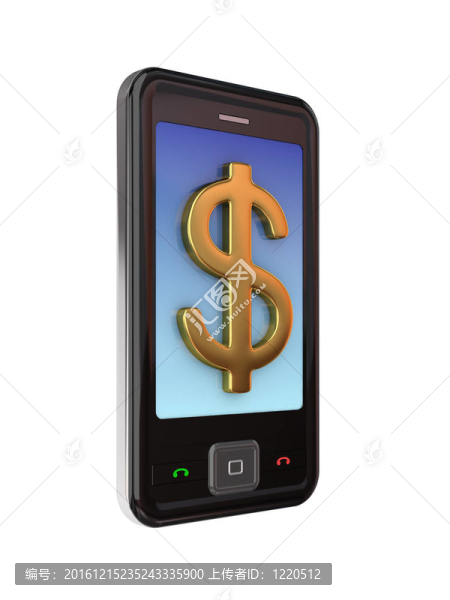 手機與金幣標(biāo)志。