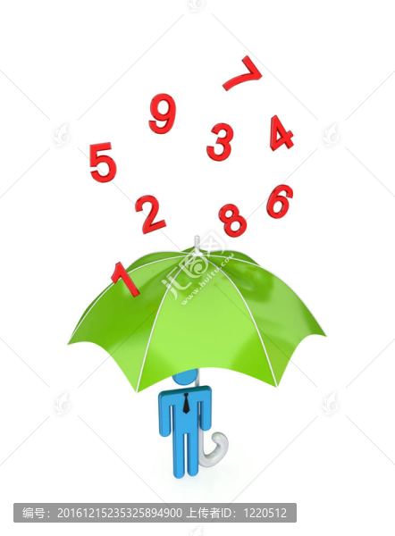 大傘下的雨數(shù)。