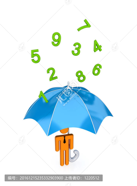 大傘下的雨數(shù)。