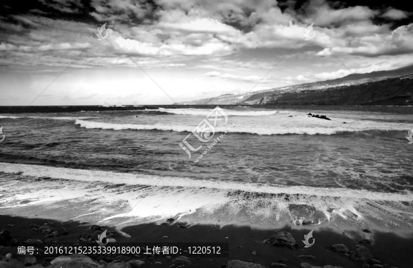 粗糙的海；黑與白