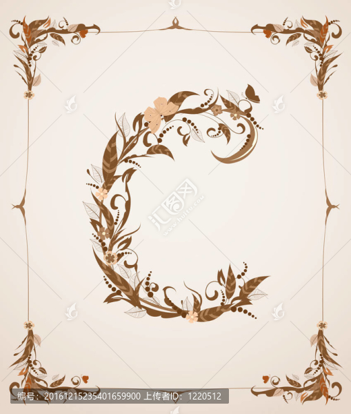 復(fù)古復(fù)古字母框