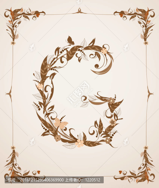 復(fù)古復(fù)古字母框