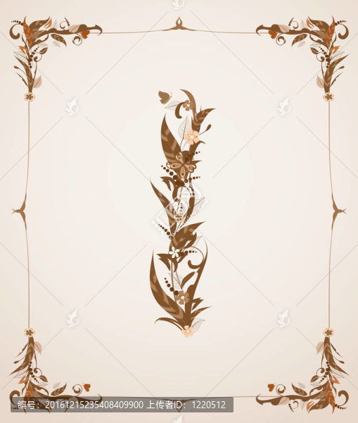 復古復古字母框