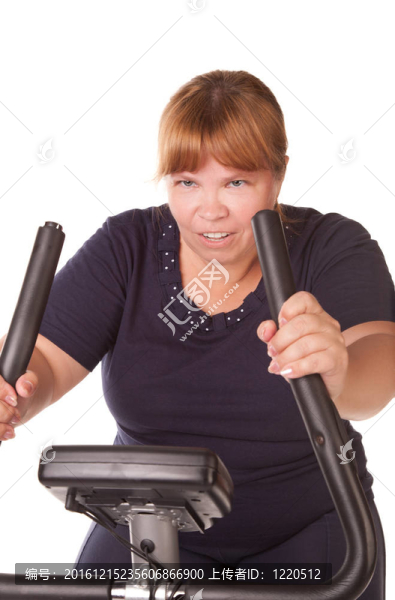 累了的胖女人