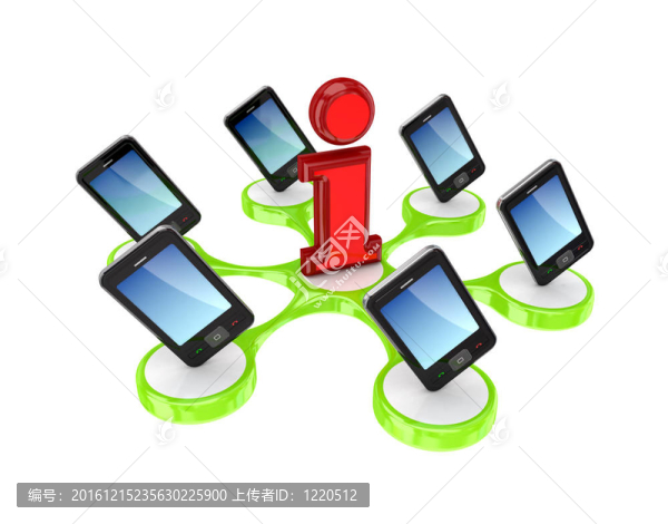 現(xiàn)代手機(jī)在信息標(biāo)志。