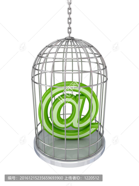 在一個(gè)鳥籠標(biāo)志的電子郵件。