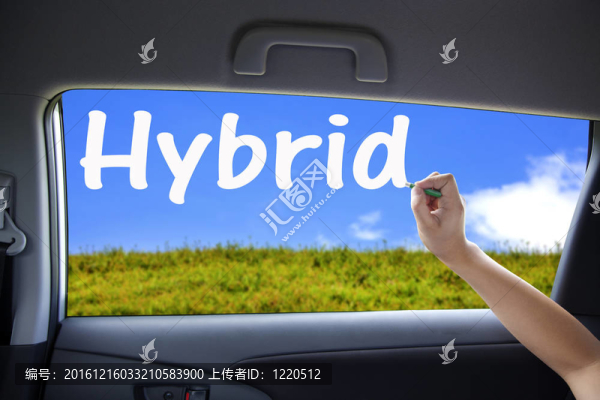 手繪混合車車窗