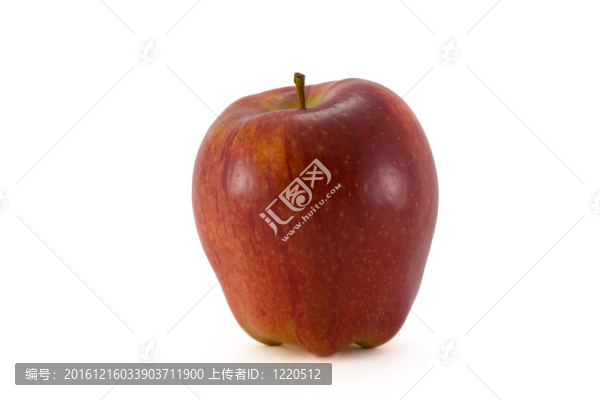 成熟紅蘋果。在白色背景上孤立。