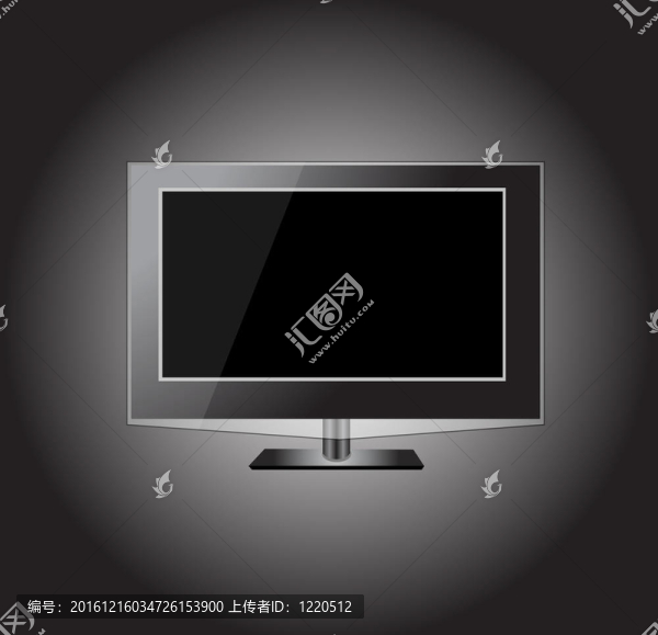 等離子液晶電視插畫(huà)