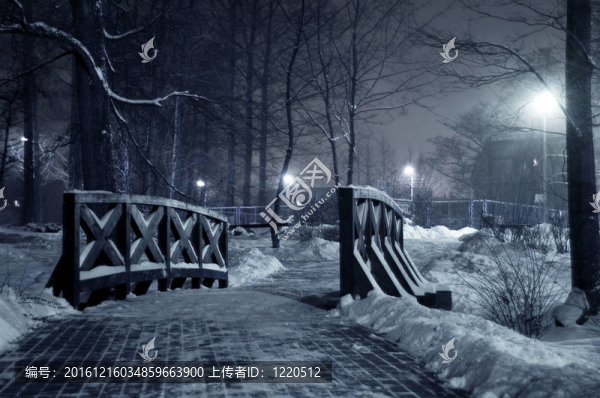 夜間公園。