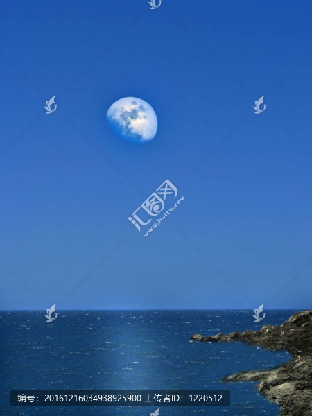 月亮和大海