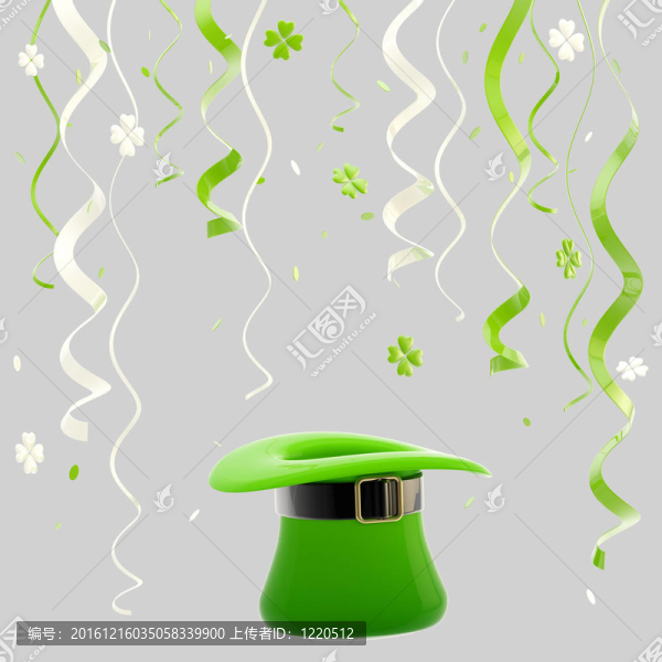 圣帕特里克日豐富多彩的背景