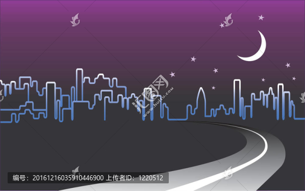 城市天際夜景