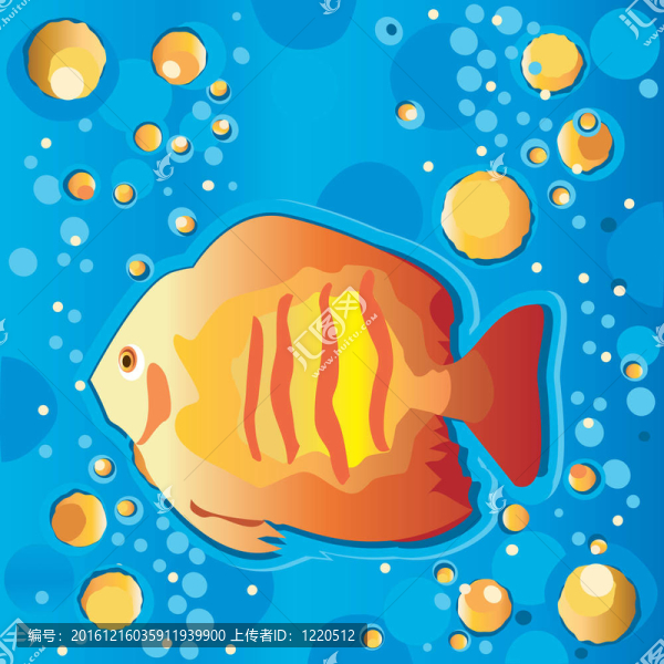 熱帶魚在水下游泳