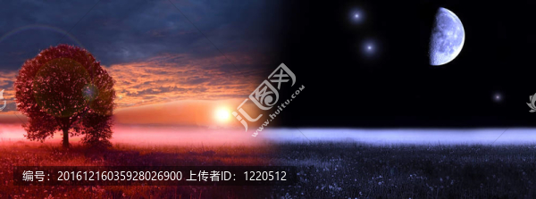 日夜概念意象。
