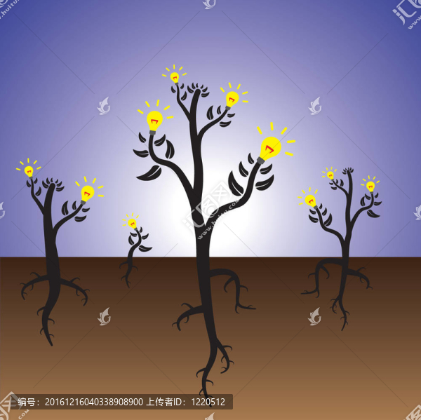 思想植物在沃土中生長(zhǎng)的概念