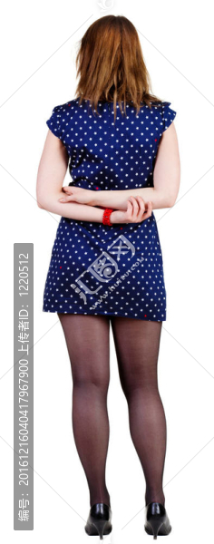 站在美麗女人的背影。