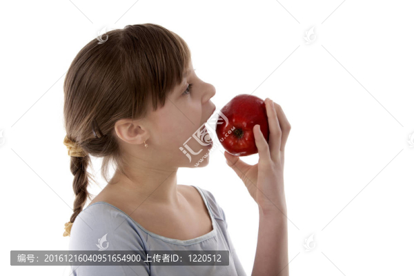 女孩與蘋果