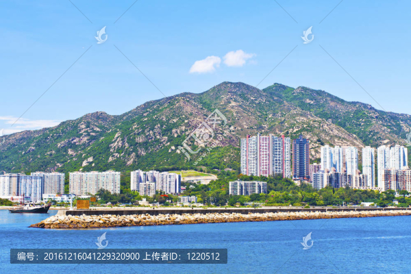 香港住宅區(qū)沿海岸