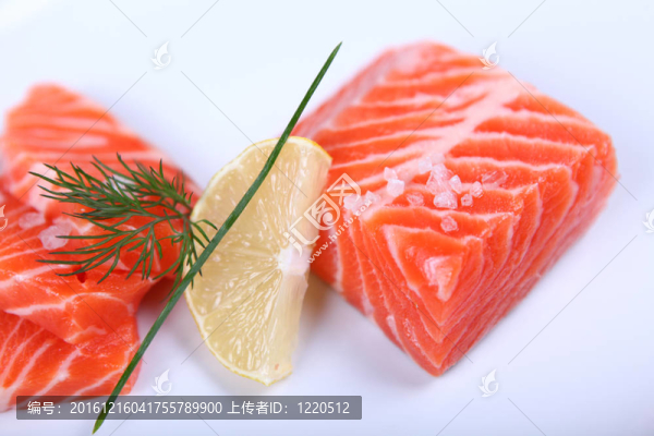 新鮮的三文魚