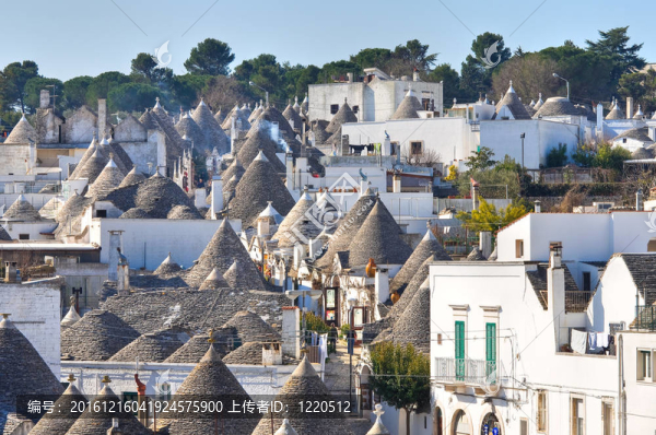 Alberobello,s,Trulli。普利亞。意大利.