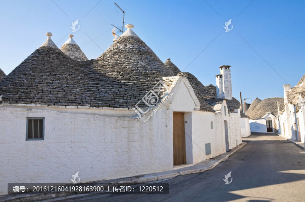 Alberobello,s,Trulli。普利亞。意大利.