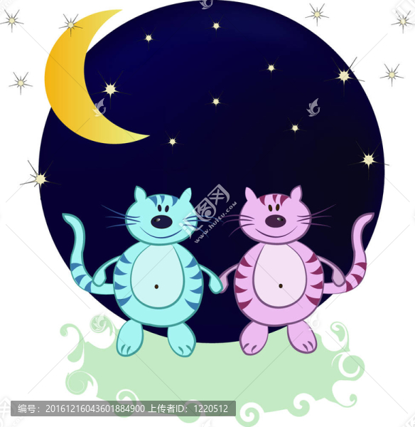 月亮里的兩只貓