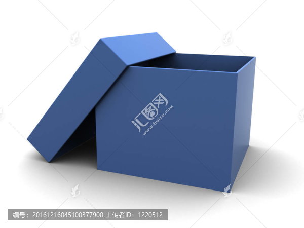 藍(lán)色的紙板箱