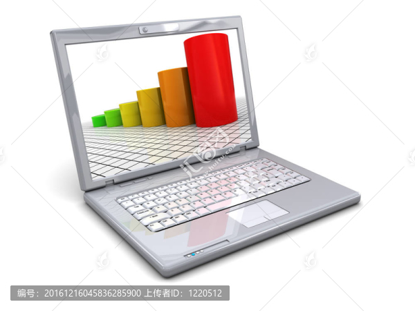 筆記本電腦和提高圖表