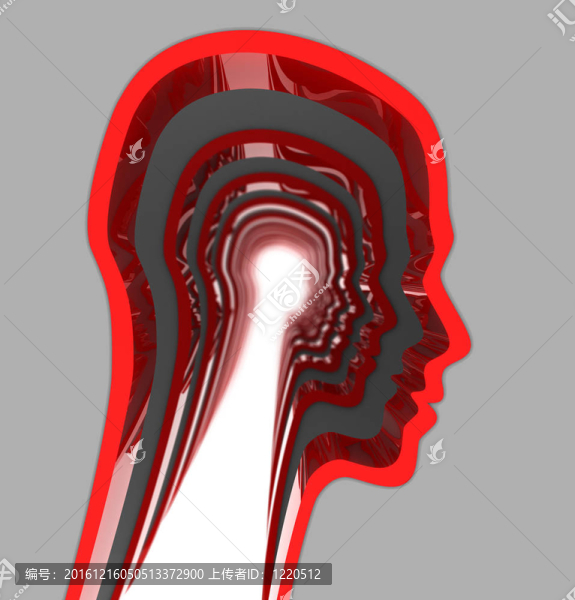 摘要頭剪影