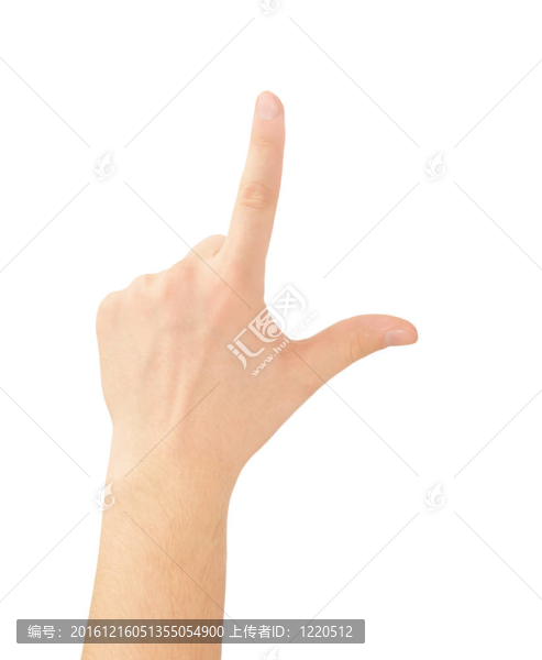 手指；在白色上觸摸或按壓。白種人