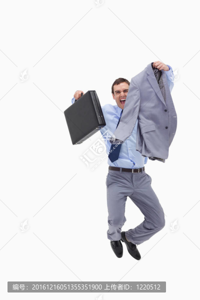 快樂的商人跳