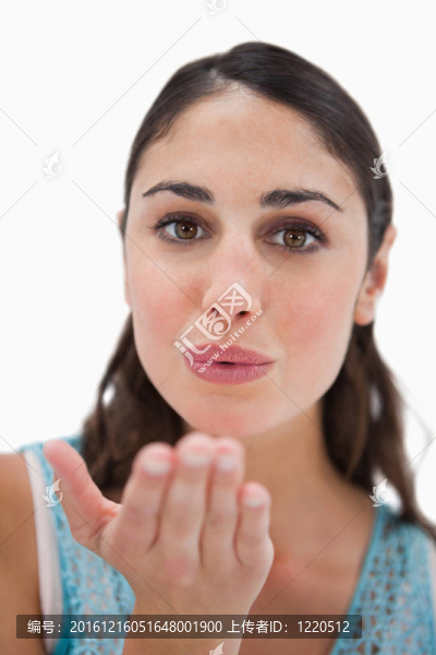 女人吻的肖像