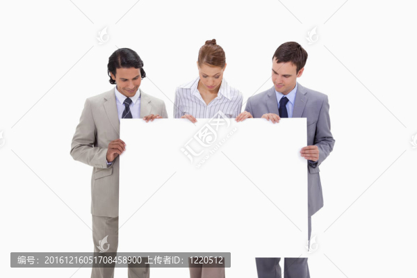 看著他們手中的商人團(tuán)隊商業(yè)空白符號