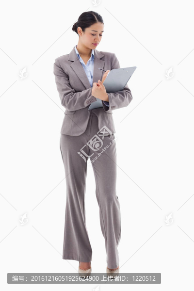 一個商人做筆記的肖像