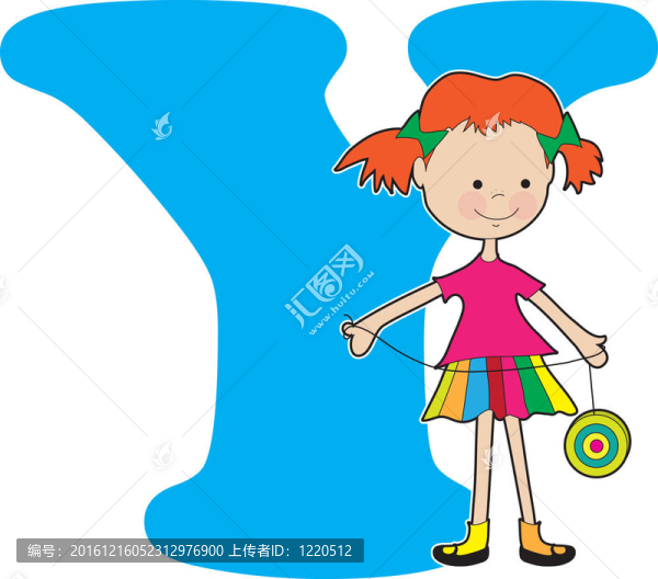 字母Y的女孩
