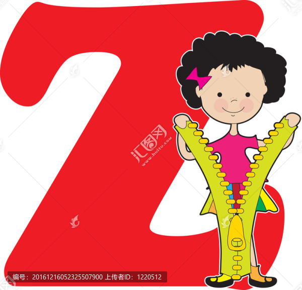 女孩Z字母