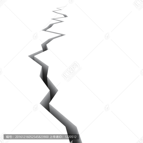 三維透視斷裂孤立