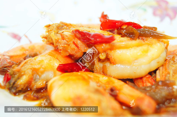 香辣蝦的食物