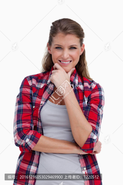 一個微笑女人的肖像