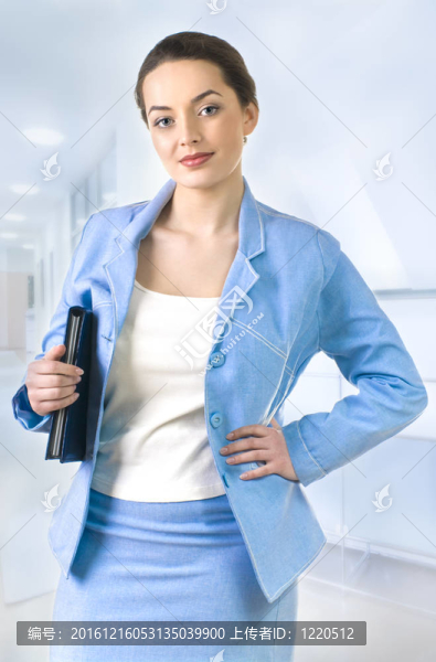 迷人商業(yè)女性肖像。