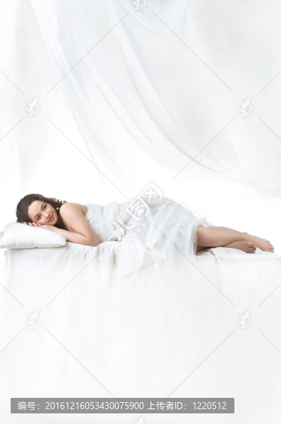 美麗的女人睡覺