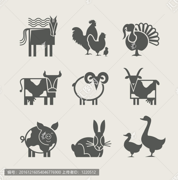 家庭動(dòng)物設(shè)置圖標(biāo)