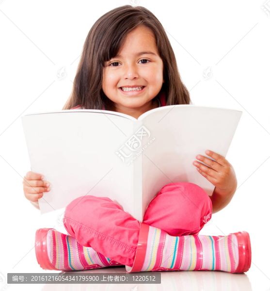 女孩讀書