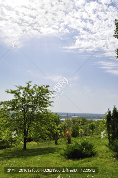 陽光明媚的春天公園