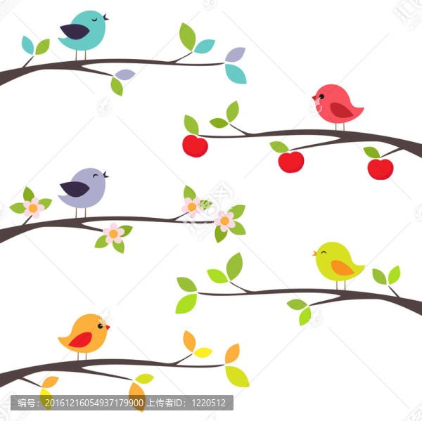 鳥(niǎo)兒在樹(shù)枝上