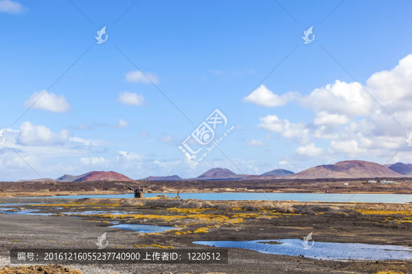 美麗的傳統(tǒng)鹽水janubio；西班牙