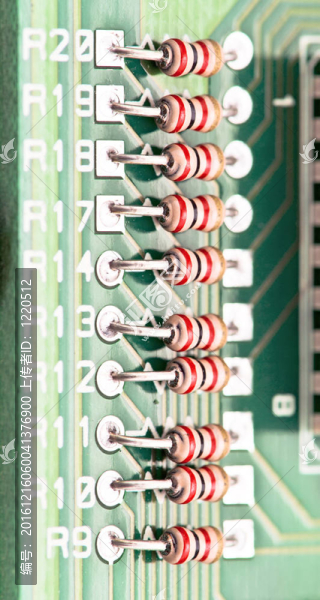 電阻安裝電子板